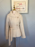BCBG wool coat with pearl buttons